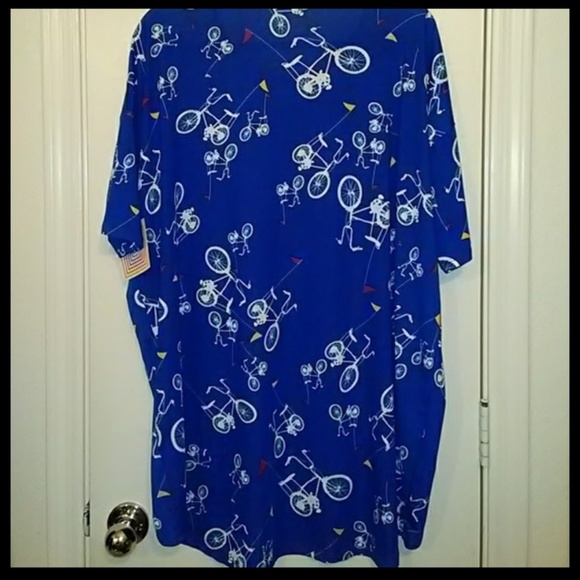 NEW Lularoe Irma With Bike Print. - Picture 3 of 4